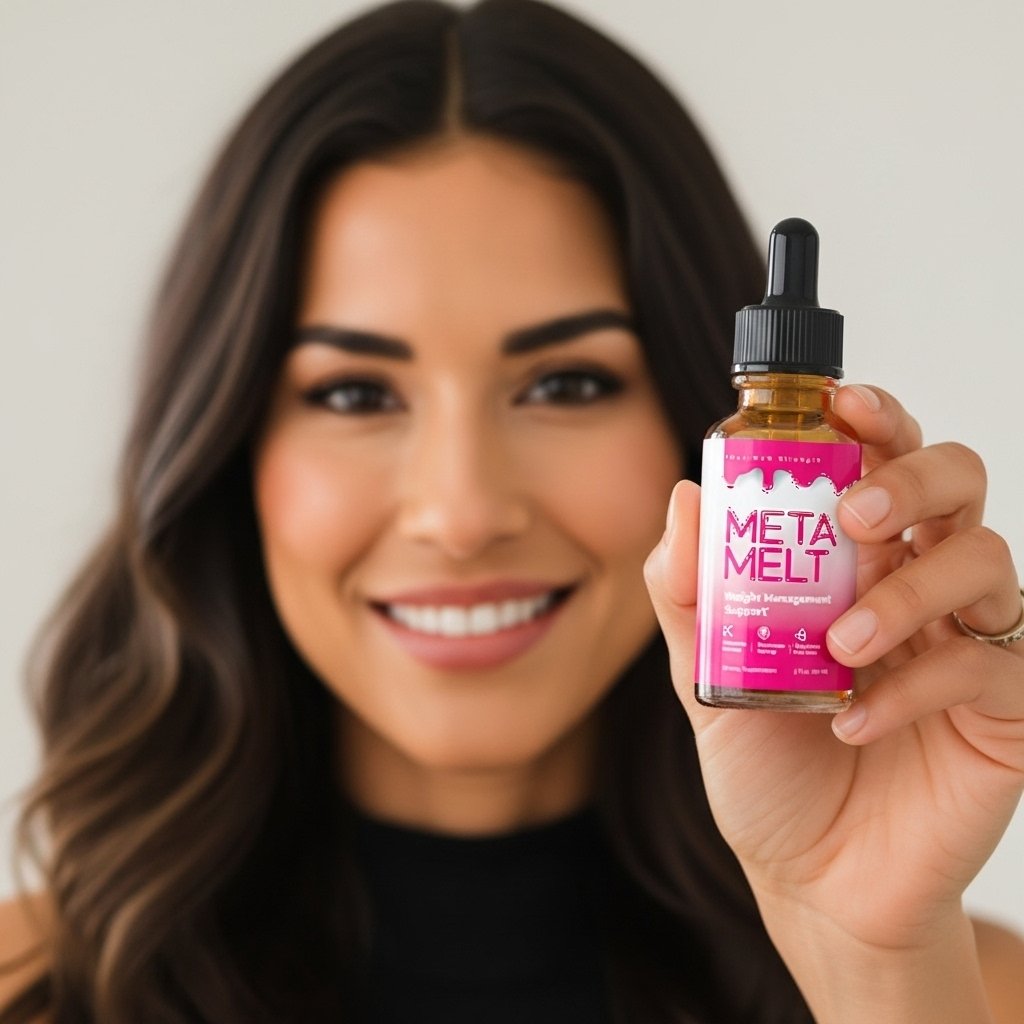 Happy Meta Melt user showing product and positive results